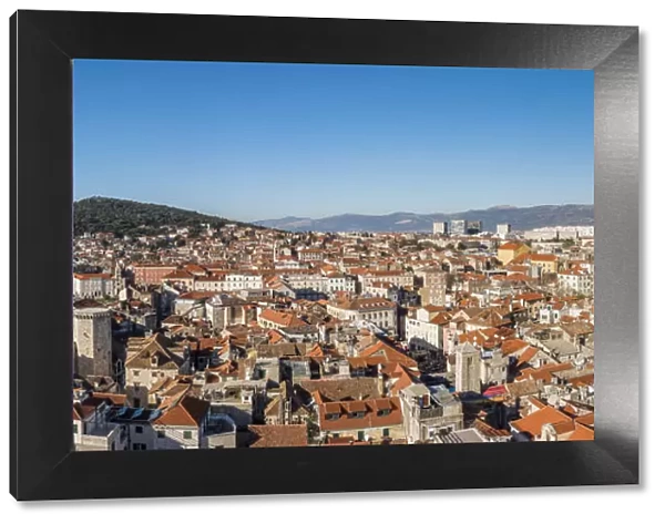 Panoramic view of the old town, Split, Dalmatia, Croatia