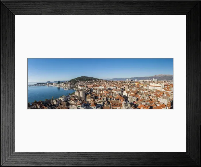 Framed Print : Panoramic view of the old town, Split, Dalmatia, Croatia Framed Print : Panoramic view of the old town, Split, Dalmatia, Croatia
