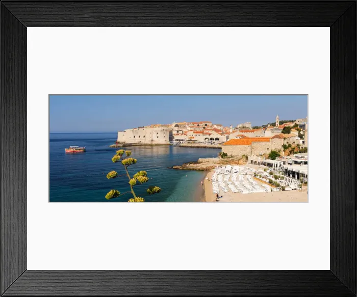 Framed Print : Croatia, Dubrovnik, morning over Banya Beech