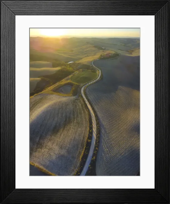 Framed Print : Podere Baccoleno, Asciano, Crete senesi, Tuscany, Italy Framed Print : Podere Baccoleno, Asciano, Crete senesi, Tuscany, Italy