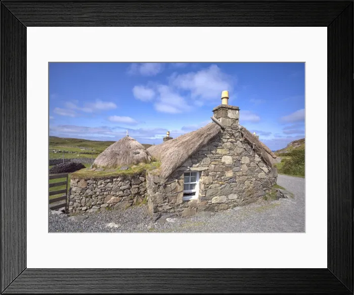 Framed Print : Hystorical houses of Gearrannan Blackhouse Village, Carloway, Isle of Lewis, western scotland Framed Print : Hystorical houses of Gearrannan Blackhouse Village, Carloway, Isle of Lewis, western scotland