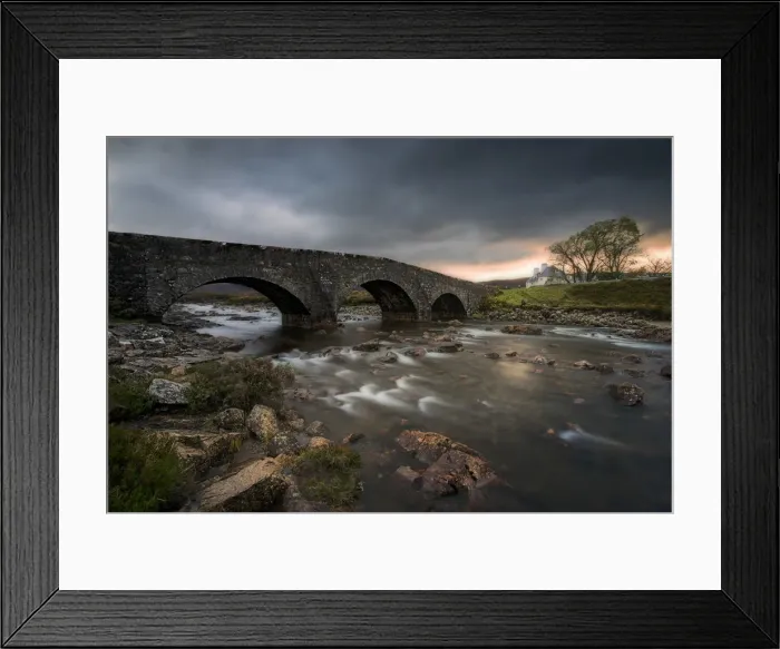 Framed Print : Three arched bridge over river and Glen Sligachan, Isle of Skye, Scotland, Europe Framed Print : Three arched bridge over river and Glen Sligachan, Isle of Skye, Scotland, Europe