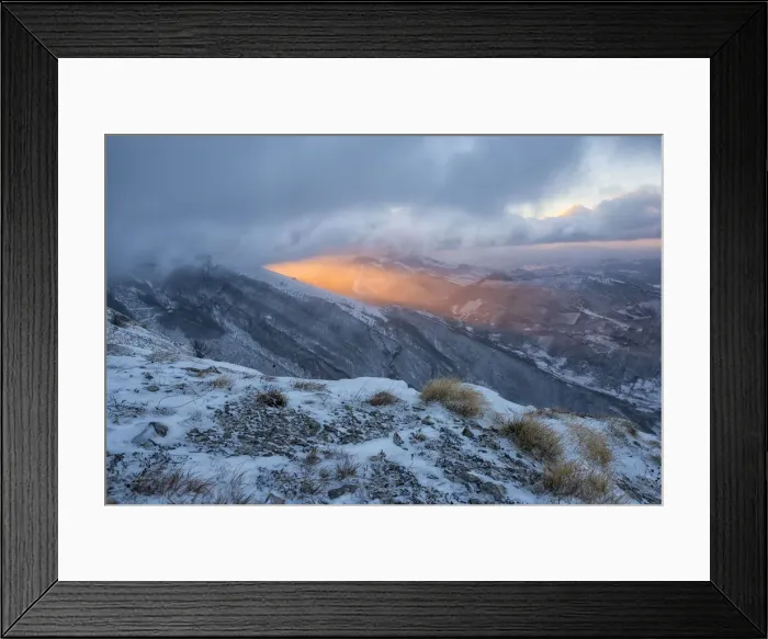 Framed Print : Italy, Marche, Apennines, Spot of light after a storm Framed Print : Italy, Marche, Apennines, Spot of light after a storm