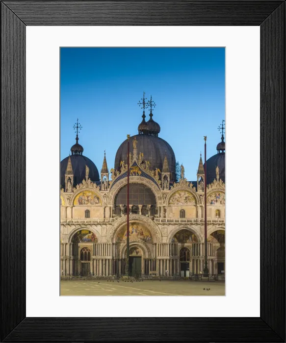 Framed Print : St Marks square and basilica at dusk, Venice, Veneto, Italy Framed Print : St Marks square and basilica at dusk, Venice, Veneto, Italy