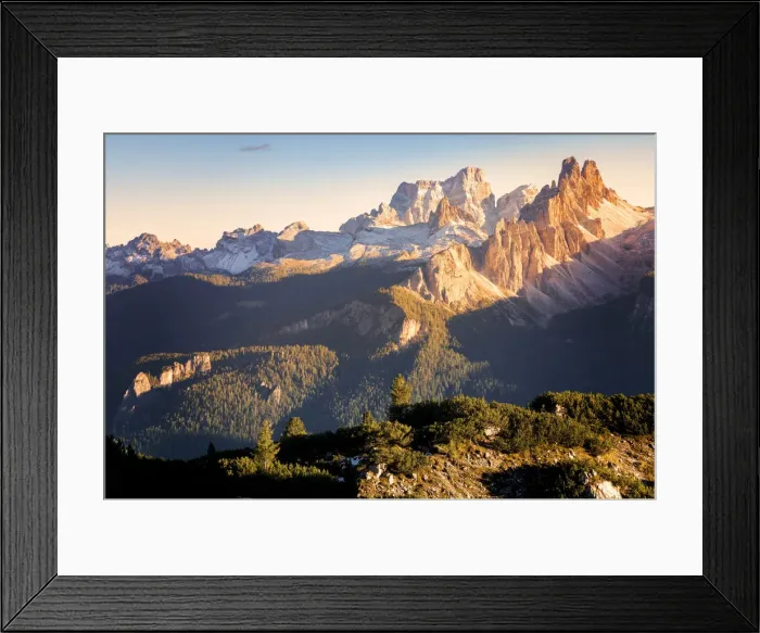 Framed Print : Croda da Lago and mount Pelmo in background, Dolomites, Cortina d Ampezzo, Belluno Framed Print : Croda da Lago and mount Pelmo in background, Dolomites, Cortina d Ampezzo, Belluno