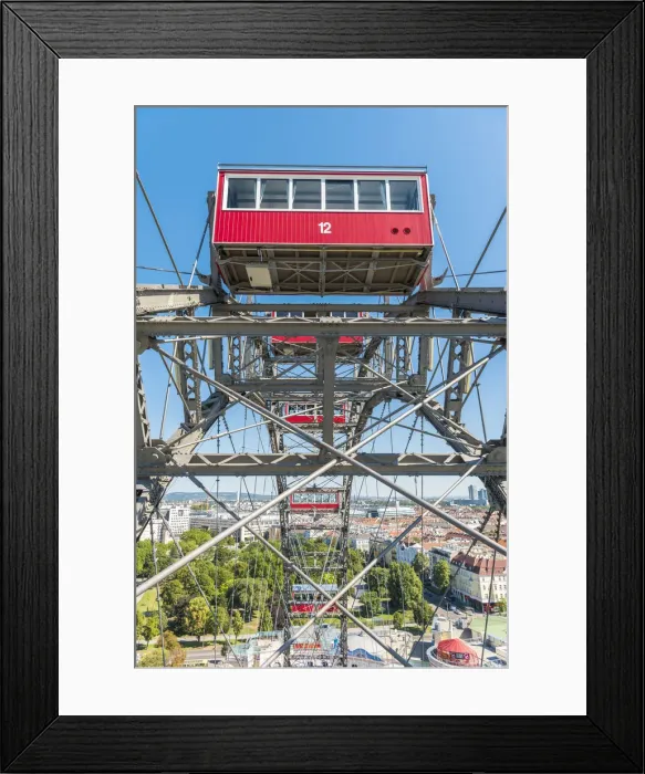 Framed Print : Vienna, Austria, Europe. The Giant Ferris Wheel