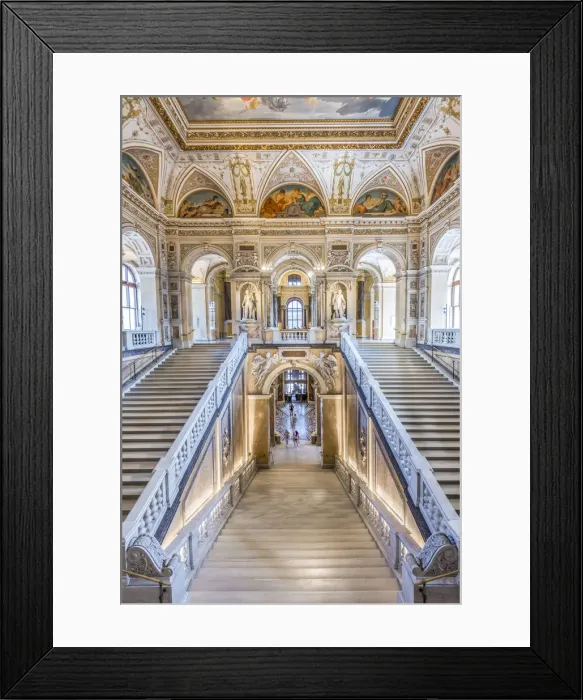 Framed Print : Vienna, Austria, Europe. The main staircase in the Natural History Museum Framed Print : Vienna, Austria, Europe. The main staircase in the Natural History Museum
