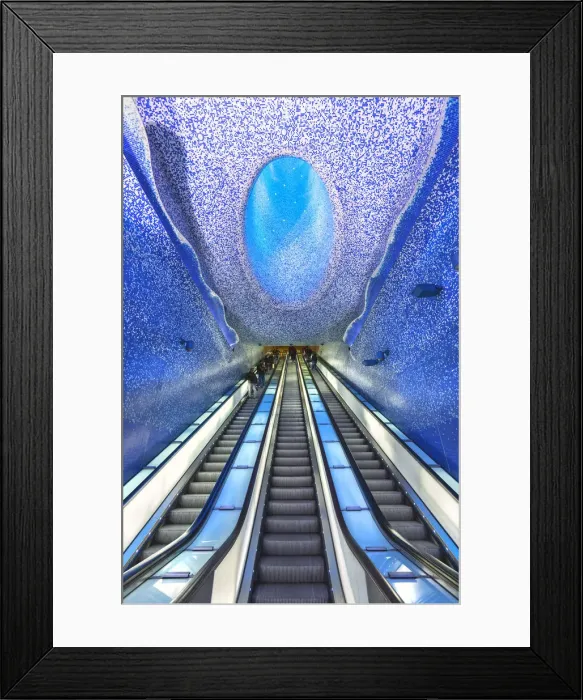 Framed Print : Toledo subway station in Naples, Campania region, Italy Framed Print : Toledo subway station in Naples, Campania region, Italy