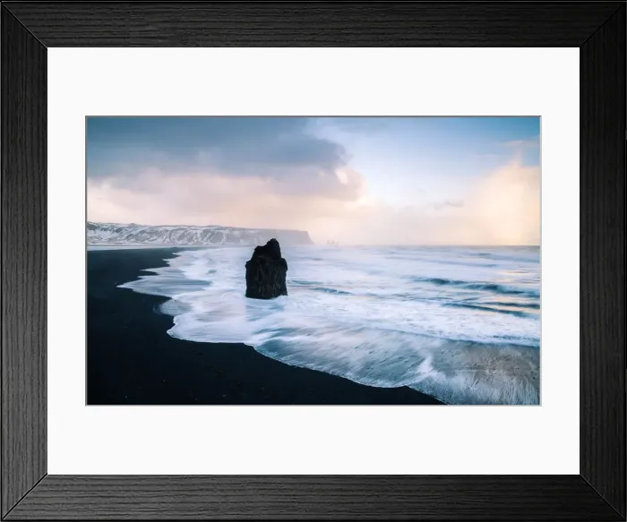 Framed Print : Reynisfjara beach from Dyrholaey viewpoint, Vik, Southern Iceland Framed Print : Reynisfjara beach from Dyrholaey viewpoint, Vik, Southern Iceland