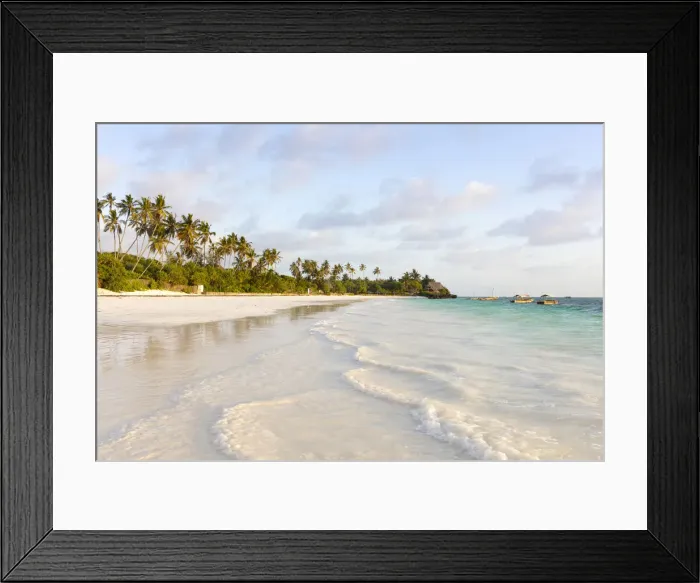 Framed Print : The beach by the Blue and Green Ocean Lodge, Matemwe, Zanzibar, Tanzania Framed Print : The beach by the Blue and Green Ocean Lodge, Matemwe, Zanzibar, Tanzania