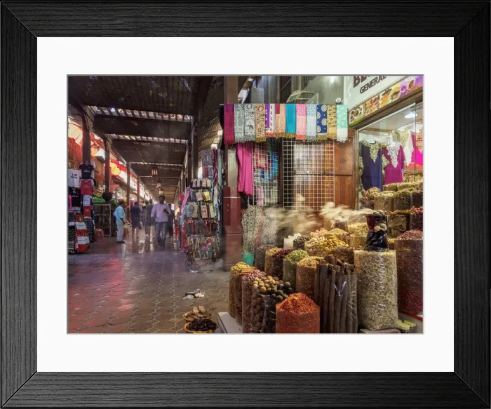 Framed Print : Bur Dubai Old Souk, Dubai, United Arab Emirates Framed Print : Bur Dubai Old Souk, Dubai, United Arab Emirates