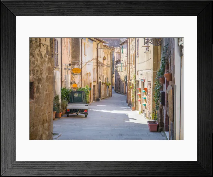 Framed Print : Pitigliano, Grosseto province, Tuscany, Italy