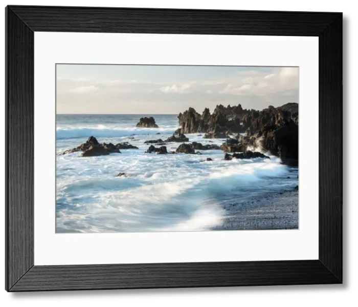 Framed Print : Cliffs in Los Hervideros, Timanfaya National Park, Lanzarote, Canary Island, Spain, Europe Framed Print : Cliffs in Los Hervideros, Timanfaya National Park, Lanzarote, Canary Island, Spain, Europe