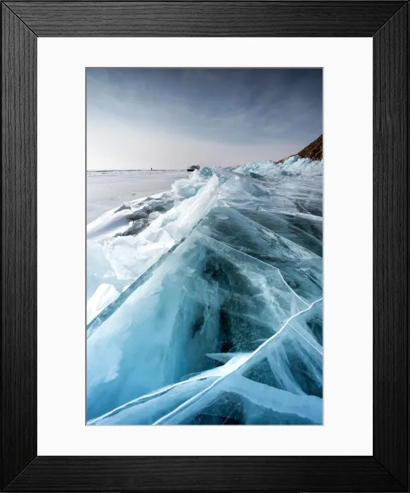 Framed Print : Ice crack at lake Baikal, Irkutsk region, Siberia, Russia Framed Print : Ice crack at lake Baikal, Irkutsk region, Siberia, Russia