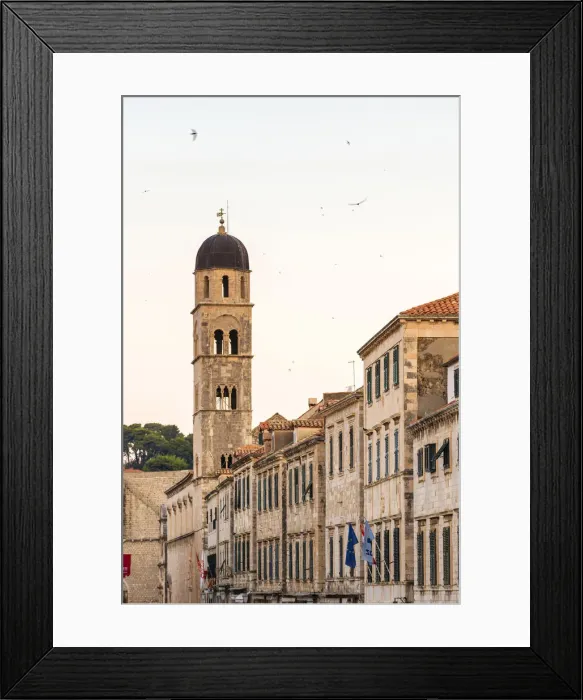 Framed Print : Croatia, Dubrovnik, Stardun at dusl Framed Print : Croatia, Dubrovnik, Stardun at dusl