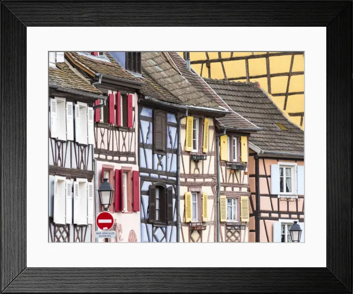 Framed Print : Half-timbered houses of the medieval town of Colmar, Alsatian Wine Route, France Framed Print : Half-timbered houses of the medieval town of Colmar, Alsatian Wine Route, France