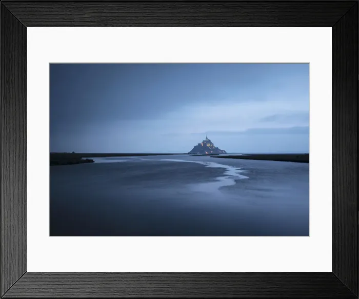 Framed Print : Mont Saint-Michel at high tide, Manche, Normandy, France Framed Print : Mont Saint-Michel at high tide, Manche, Normandy, France