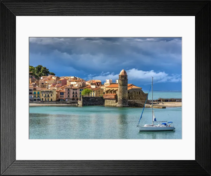 Framed Print : Collioure, Pyrenees-Orientales, France Framed Print : Collioure, Pyrenees-Orientales, France