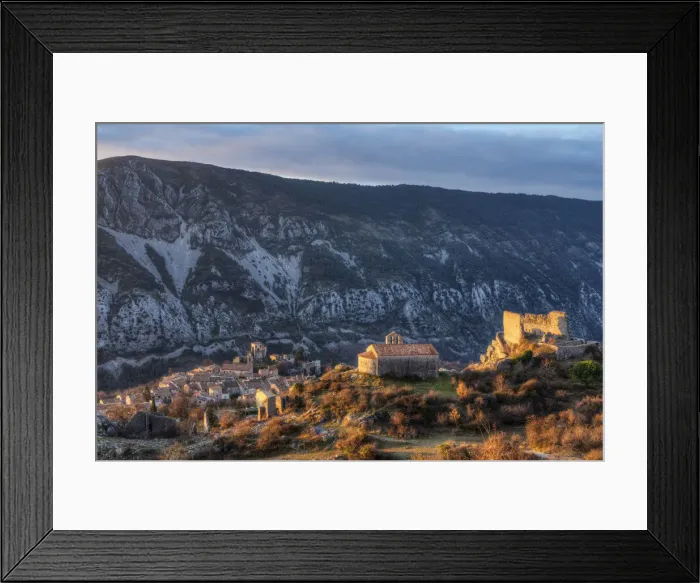 Framed Print : Morning view at Greolieres, Alpes-Maritimes, Provence-Alpes-Cote d Azur, France Framed Print : Morning view at Greolieres, Alpes-Maritimes, Provence-Alpes-Cote d Azur, France