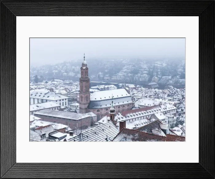 Framed Print : Jesuit church (Jesuitenkirche) in winter, Heidelberg, Baden-Wurttemberg, Germany Framed Print : Jesuit church (Jesuitenkirche) in winter, Heidelberg, Baden-Wurttemberg, Germany