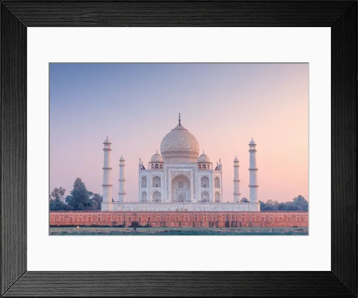 Framed Print : India, Taj Mahal at sunset Framed Print : India, Taj Mahal at sunset