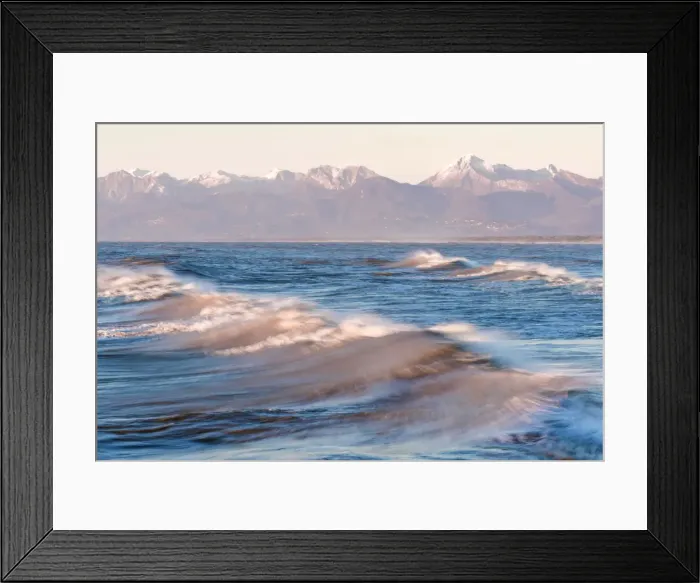 Framed Print : europe, Italy, Tuscany, storm at sunset at Marina di Pisa