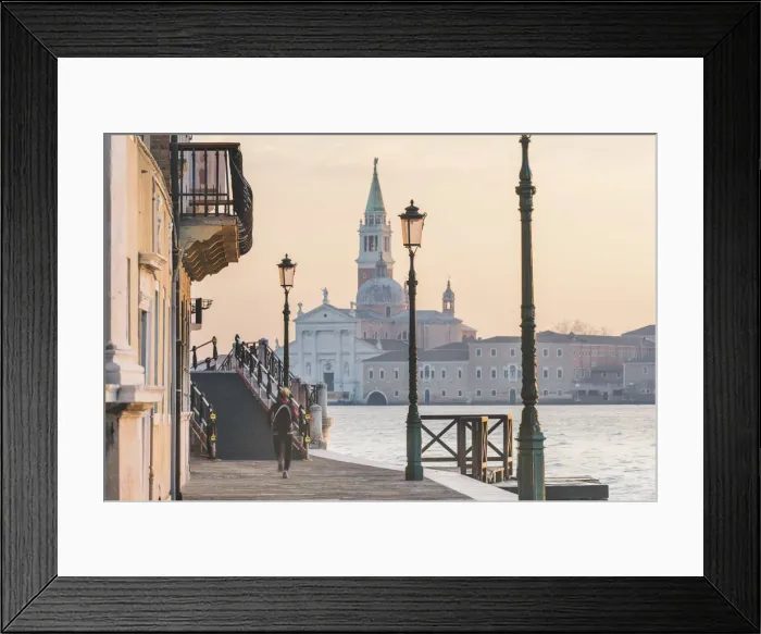 Framed Print : Venice, Veneto, Italy. San Giorgio Maggiore from the waterfront in Dorsoduro Framed Print : Venice, Veneto, Italy. San Giorgio Maggiore from the waterfront in Dorsoduro