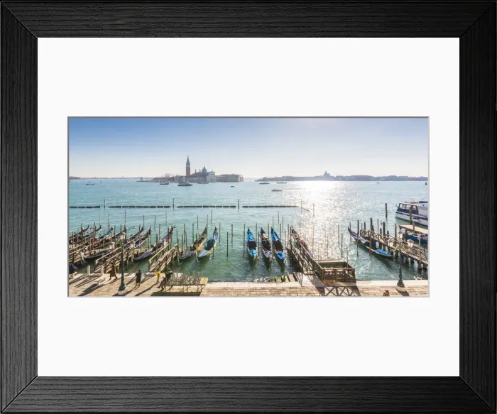 Framed Print : Venice, Veneto, Italy. High angle view over Riva degli Schiavoni and San Giorgio Maggiore Framed Print : Venice, Veneto, Italy. High angle view over Riva degli Schiavoni and San Giorgio Maggiore