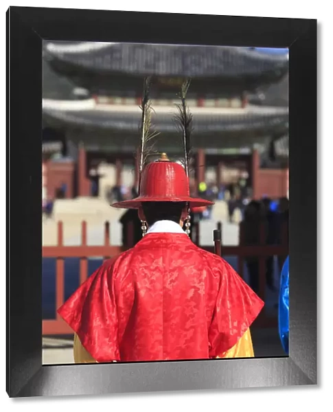 South Korea, Seoul, South Korea, Seoul, Gyeonbokgung Palace, Gate Guard Changing Ceremony