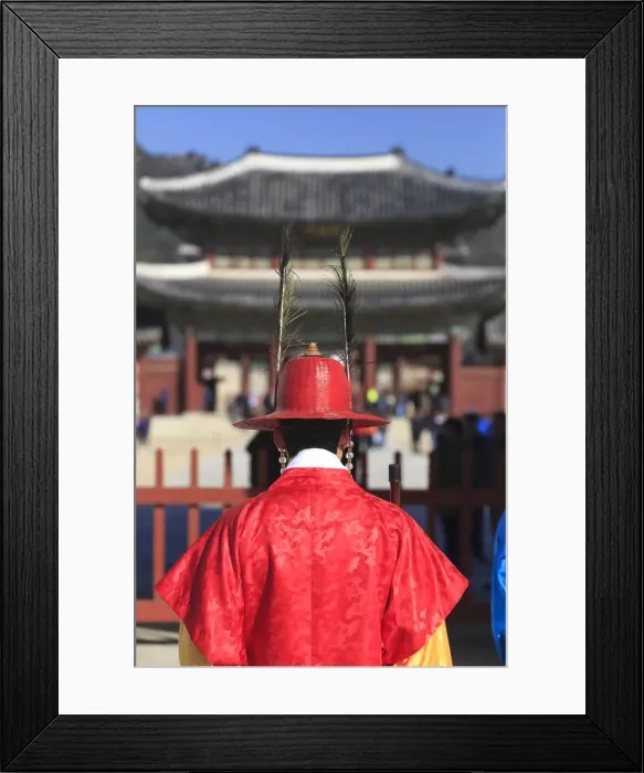 Framed Print : South Korea, Seoul, South Korea, Seoul, Gyeonbokgung Palace, Gate Guard Changing Ceremony Framed Print : South Korea, Seoul, South Korea, Seoul, Gyeonbokgung Palace, Gate Guard Changing Ceremony