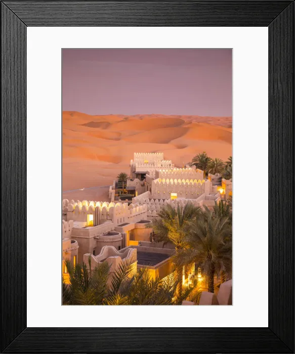 Framed Print : Anantara Qasr Al Sarab resort, Empty Quarter (Rub Al Khali), Abu Dhabi, United Arab Framed Print : Anantara Qasr Al Sarab resort, Empty Quarter (Rub Al Khali), Abu Dhabi, United Arab