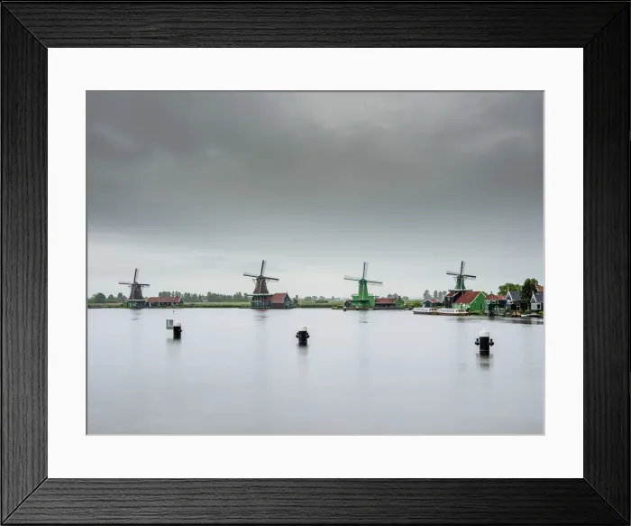 Framed Print : Windmills in Zaanse Schans, Zaandam, North Holland, The Netherlands Framed Print : Windmills in Zaanse Schans, Zaandam, North Holland, The Netherlands