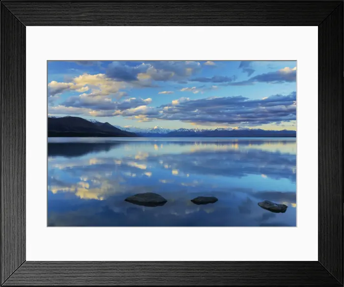 Framed Print : Oceania, New Zealand, Aotearoa, South Island, Canterbury, Southern Alps, Lake Pukaki Framed Print : Oceania, New Zealand, Aotearoa, South Island, Canterbury, Southern Alps, Lake Pukaki
