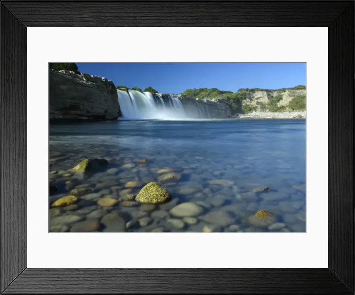 Framed Print : Oceania, New Zealand, Aotearoa, South Island, Maruia Falls Framed Print : Oceania, New Zealand, Aotearoa, South Island, Maruia Falls
