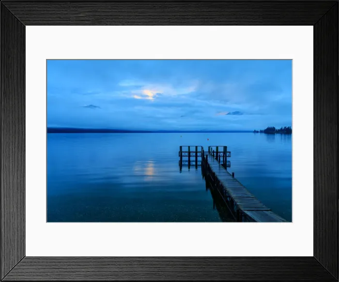 Framed Print : Oceania, New Zealand, Aotearoa, South Island, Te Anau, Pier Framed Print : Oceania, New Zealand, Aotearoa, South Island, Te Anau, Pier