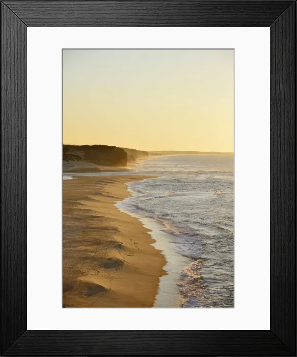 Framed Print : Foz do Arelho beach at sunset. Caldas da Rainha, Portugal Framed Print : Foz do Arelho beach at sunset. Caldas da Rainha, Portugal