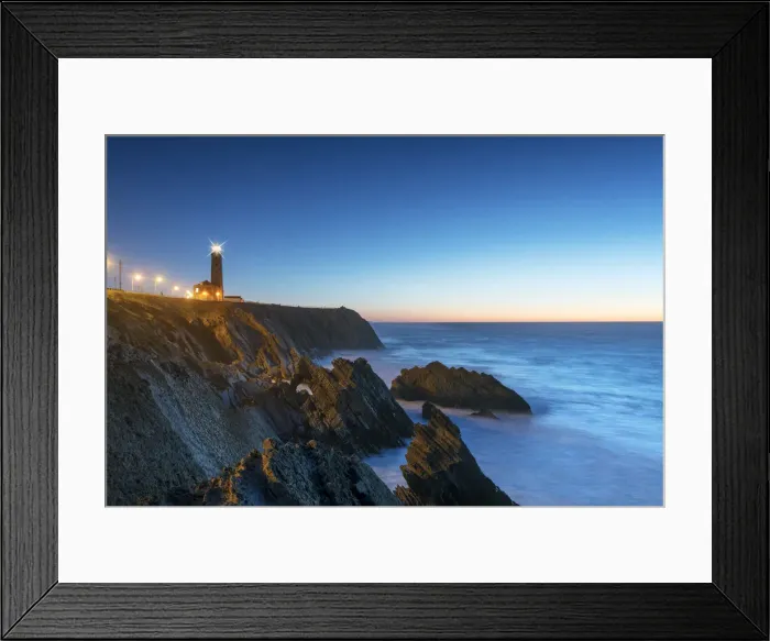 Framed Print : The rocky coast of Sao Pedro de Moel at sunset. Marinha Grande, Leiria. Portugal Framed Print : The rocky coast of Sao Pedro de Moel at sunset. Marinha Grande, Leiria. Portugal