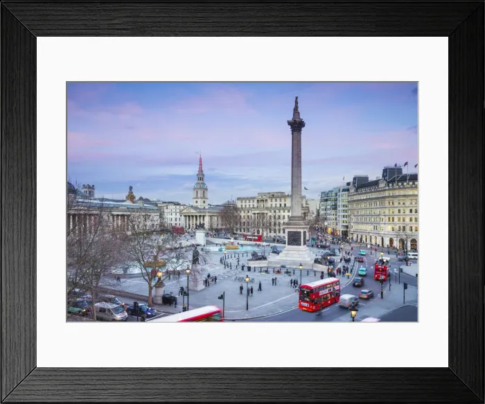 Framed Print : Trafalgar Square, London, England, UK Framed Print : Trafalgar Square, London, England, UK