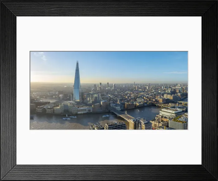 Framed Print : UK, England, London, Southwark, The Shard and River Thames Framed Print : UK, England, London, Southwark, The Shard and River Thames