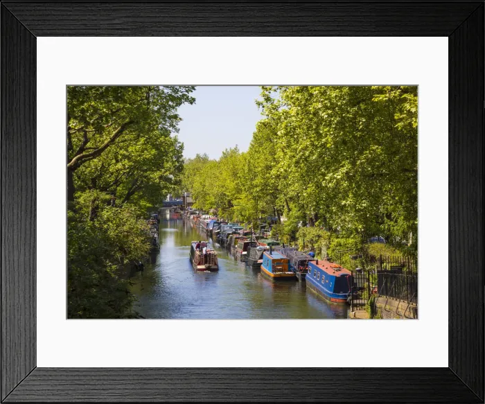 Framed Print : Little Venice, London, England, UK Framed Print : Little Venice, London, England, UK