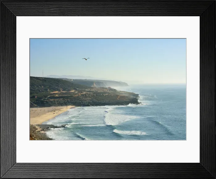 Framed Print : Foz do Lizandro and Atlantic ocean coastline between Ericeira and Cabo da Roca. Portugal Framed Print : Foz do Lizandro and Atlantic ocean coastline between Ericeira and Cabo da Roca. Portugal