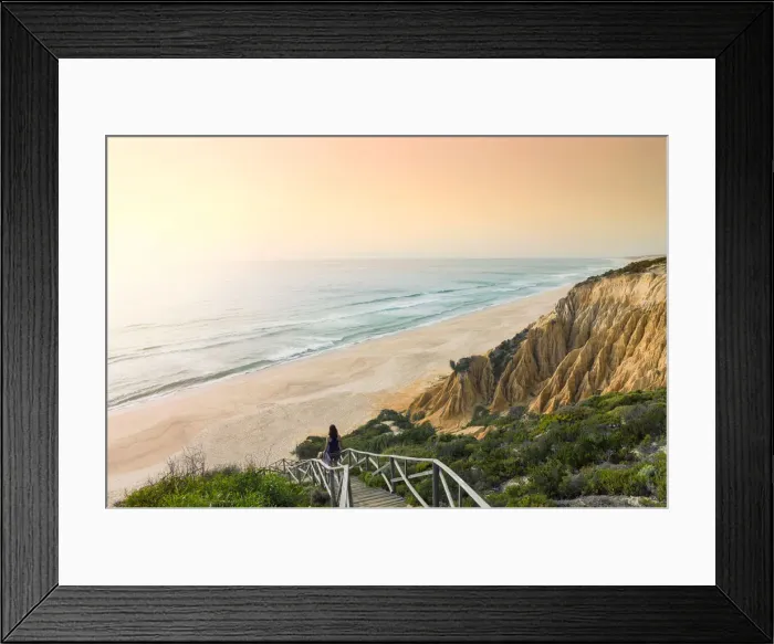 Framed Print : Portugal, Alentejo, Carvalhal beach and cliffs Framed Print : Portugal, Alentejo, Carvalhal beach and cliffs