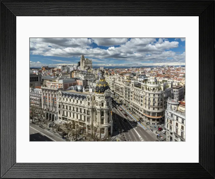 Framed Print : City skyline, Madrid, Community of Madrid, Spain Framed Print : City skyline, Madrid, Community of Madrid, Spain