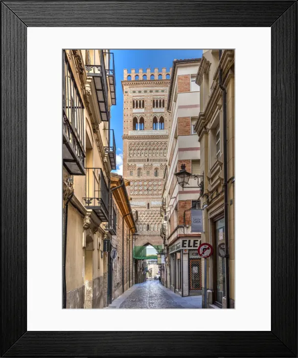 Framed Print : Torre El Salvador tower, Teruel, Aragon, Spain Framed Print : Torre El Salvador tower, Teruel, Aragon, Spain