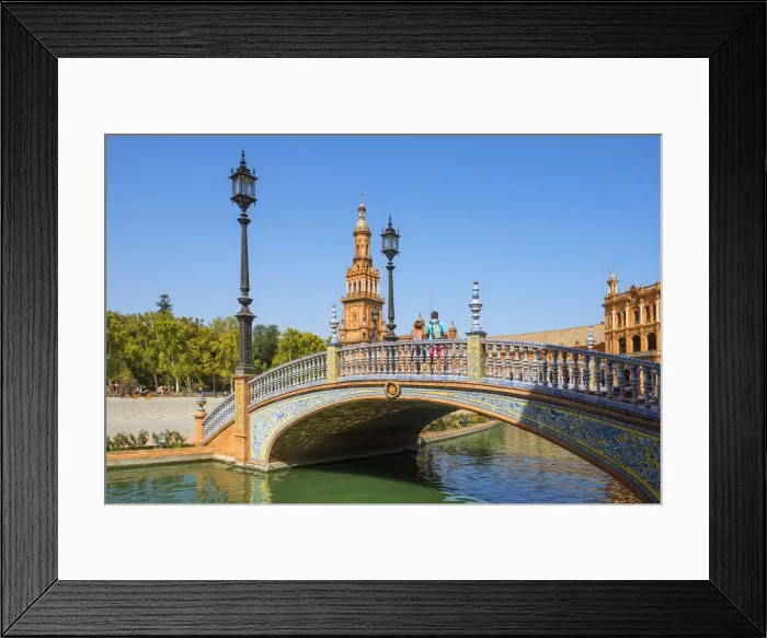 Framed Print : Plaza de Espana, Sevilla, Andalusia, Spain Framed Print : Plaza de Espana, Sevilla, Andalusia, Spain