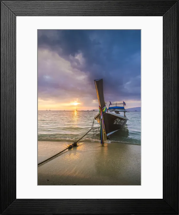 Framed Print : Longtail boats at Sunset Beach, Ko Lipe, Satun Province, Thailand Framed Print : Longtail boats at Sunset Beach, Ko Lipe, Satun Province, Thailand