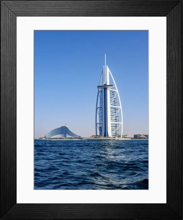 Framed Print : Burj Al Arab and Jumeirah Beach Hotels, Dubai, United Arab Emirates Framed Print : Burj Al Arab and Jumeirah Beach Hotels, Dubai, United Arab Emirates