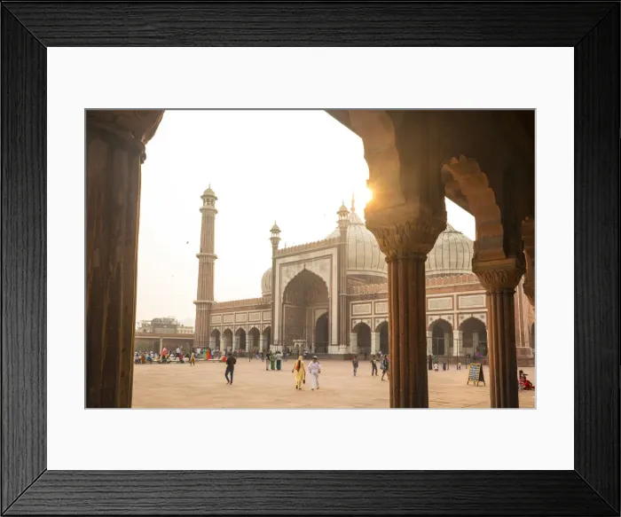 Framed Print : Jama Masjid Mosque (Indias largest Mosque), Old Delhi, Delhi, India Framed Print : Jama Masjid Mosque (Indias largest Mosque), Old Delhi, Delhi, India