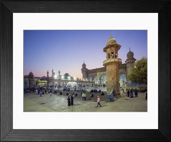 Framed Print : India, Hyderabad, capital of Telangana State, (Andhra Pradesh), Makkah Masjid (Mecca Masjid) Mosque Framed Print : India, Hyderabad, capital of Telangana State, (Andhra Pradesh), Makkah Masjid (Mecca Masjid) Mosque