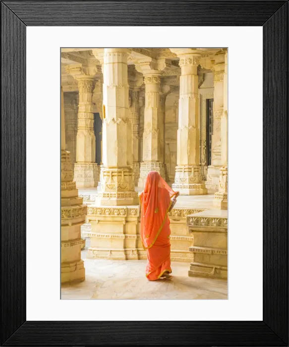 Framed Print : Jain temple at Ranakpur, Rajasthan, India